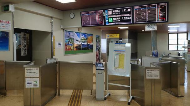 富山地鉄宇奈月温泉駅 改札 富山県黒部市 富山地鉄宇奈月温泉駅 改札 富山県黒部市 宇奈月温泉駅,富山地方鉄道,改札の写真素材