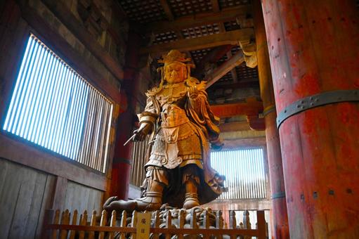 東大寺大仏殿 広目天 東大寺,大仏殿,広目天の写真素材