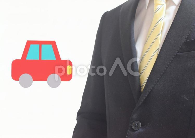 新社会人と車 車,自動車,カーの写真素材