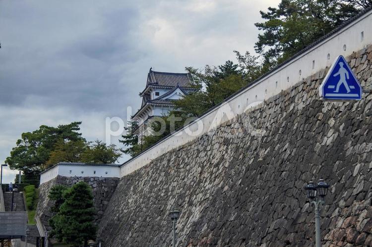 福山城の城壁 福山城,城壁,広島県の写真素材