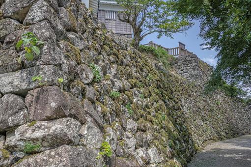 越前大野城 石垣 越前大野城 石垣 越前大野城,大野城,続日本100名城の写真素材