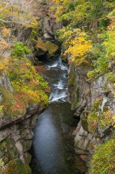 秋の磊々峡⑶の写真