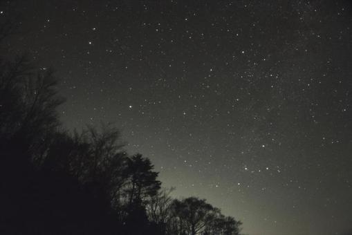Photo, starry sky, star, before dawn, 