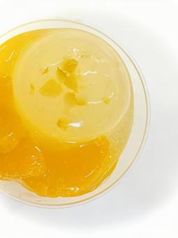 みかんのムース、シトラスゼリーのせ 04 ケーキ,ムース,ババロアの写真素材