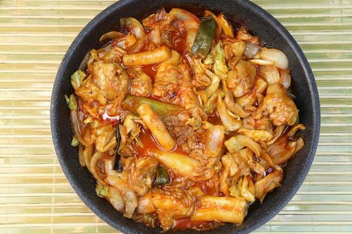 タッカルビ タッカルビ,鶏肉,トッポギの写真素材