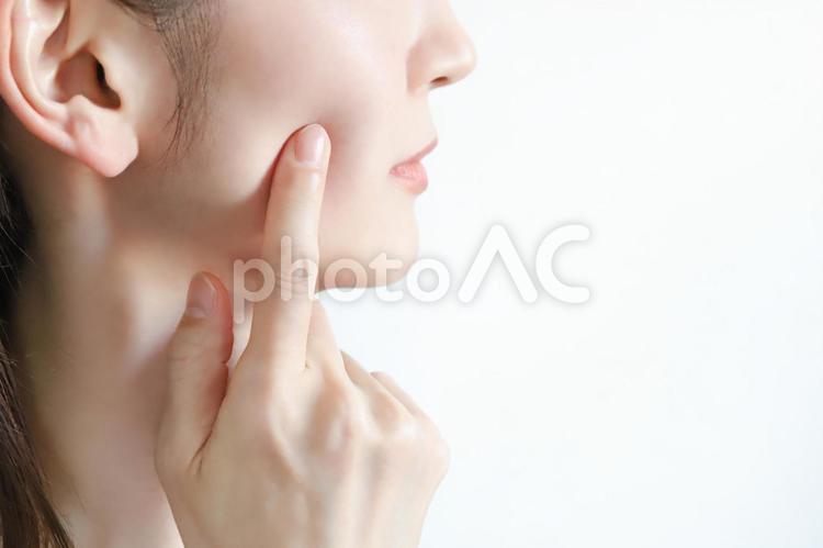 女性の肌　スキンケア 女性の肌,スキンケア,アンチエイジングの写真素材