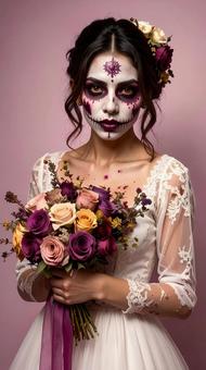 花嫁ゾンビの仮装 ハロウィン 花嫁ゾンビの仮装 ハロウィンの写真