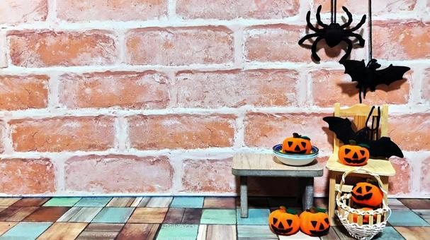 ハロウィン-カボチャと蜘蛛とコウモリ01 ハロウィン-カボチャと蜘蛛とコウモリ01の写真