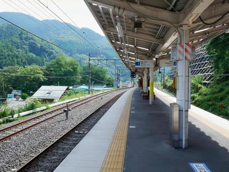 山間の駅 山間の駅の写真
