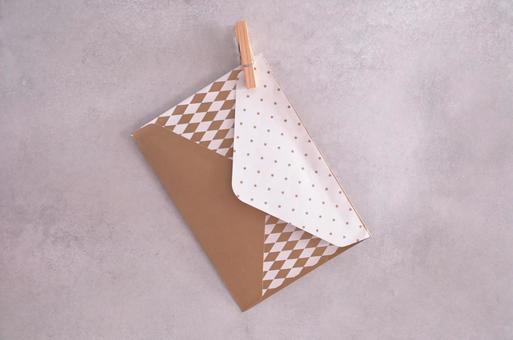 手紙の封筒 気持ち,心,想いの写真素材