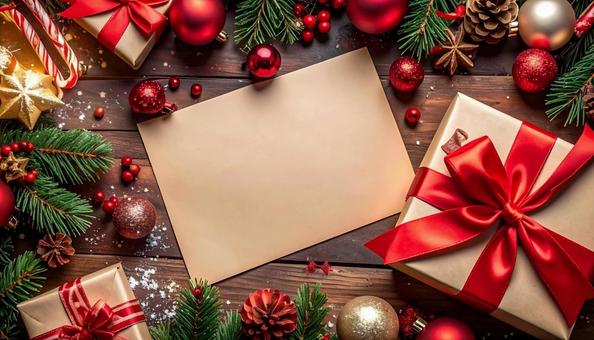 クリスマス メッセージカード クラフト紙 クリスマス メッセージカード クラフト紙の写真