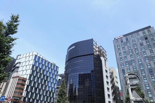 新橋　街並み 新橋,高層ビル,港区の写真素材