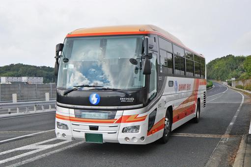 日野セレガ　高速バス　神姫 夜行バス,高速バス,旅行の写真素材
