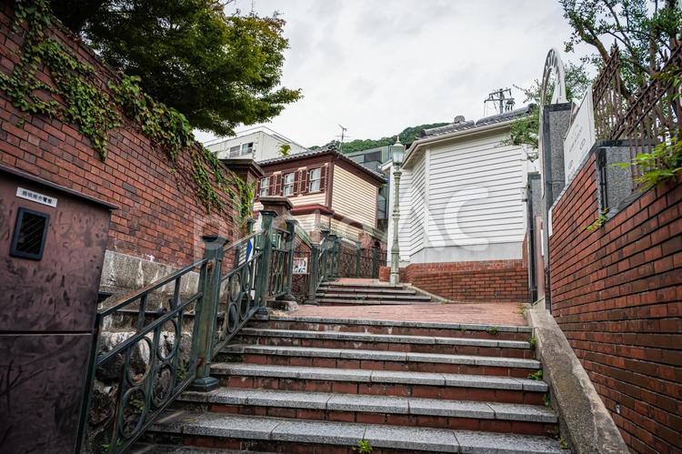 兵庫県　神戸市　北野異人館街の風景 兵庫,兵庫県,神戸市の写真素材