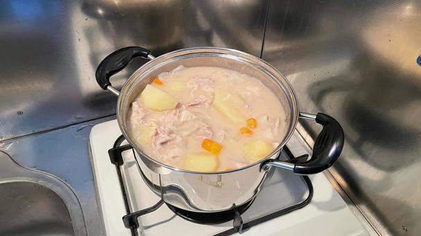 Photo, eintopf, sahneeintopf, weiße sauce, 