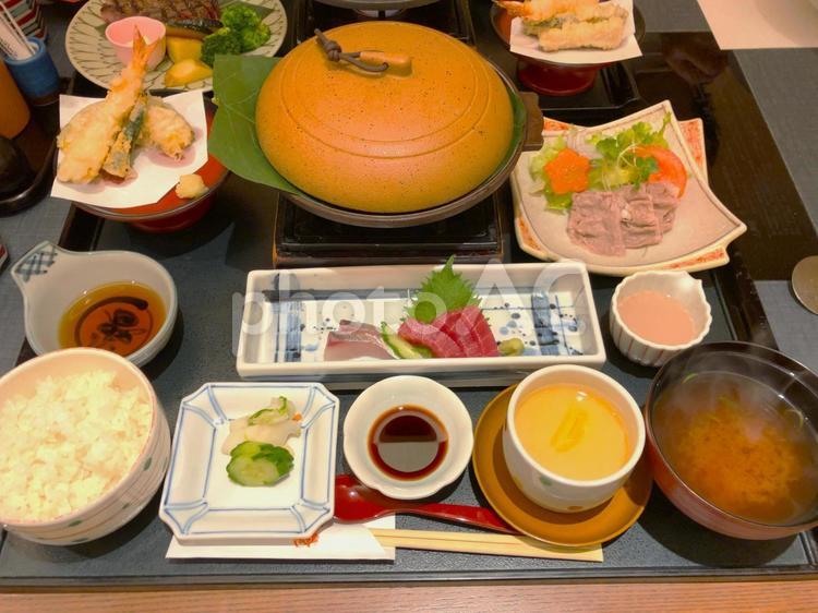 おいしかった和食ごはん２ 和食,一汁三菜,おばんざいの写真素材