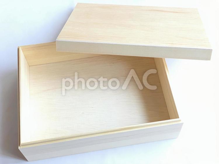 蓋付きの木箱 木箱,木製,箱の写真素材