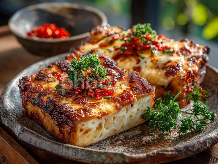 香ばしい焼き目、チーズキムチトースト トースト,チーズ,キムチの写真素材