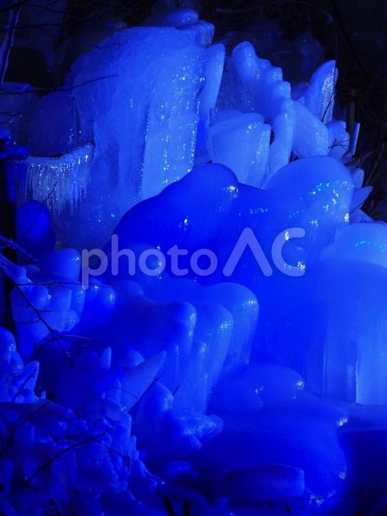あしがくぼの氷柱 氷柱,つらら,氷の写真素材
