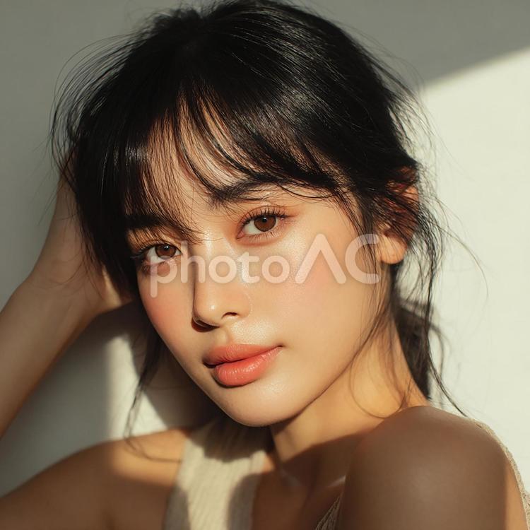 儚げな美しさのポートレート 女性,アジア人,美人の写真素材