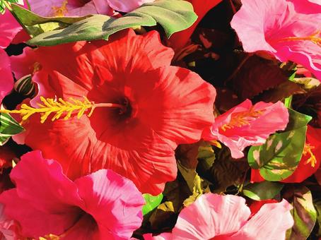 ハイビスカス 造花 アップ ハイビスカス 造花 アップ ハイビスカス,造花,花の写真素材
