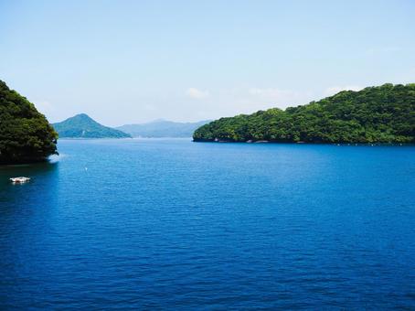 青い海と青い空1 青い海と青い空1の写真