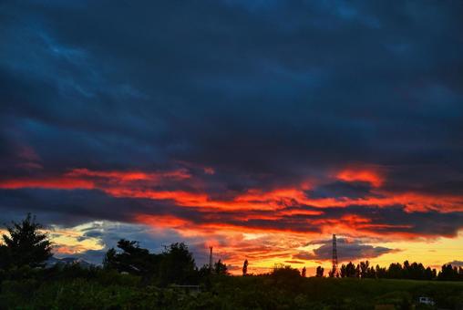 夕焼け 夕焼けの写真