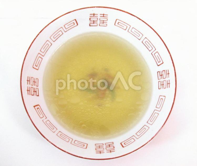 塩ラーメン　秘伝のスープのみ　麺入れる前（麺無し・具無し） 塩ラーメン,スープのみ,塩の写真素材