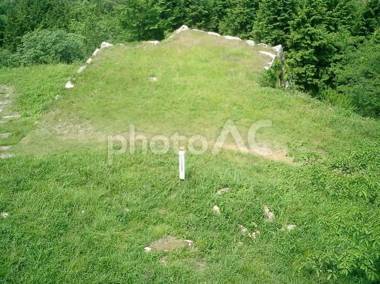 竹田城の石垣 竹田城の写真素材