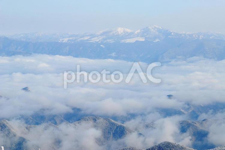 美ヶ原高原の冬の風景 雪,銀世界,冬景色の写真素材