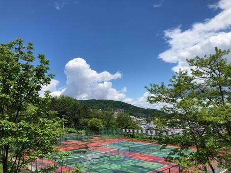 群青青春雨上がり 夏,日差し,雨上がりの写真素材