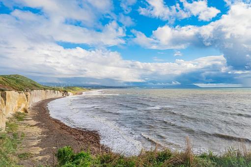 北海道　滝瀬海岸　シラフラの風景 北海道,滝瀬海岸,滝瀬の写真素材