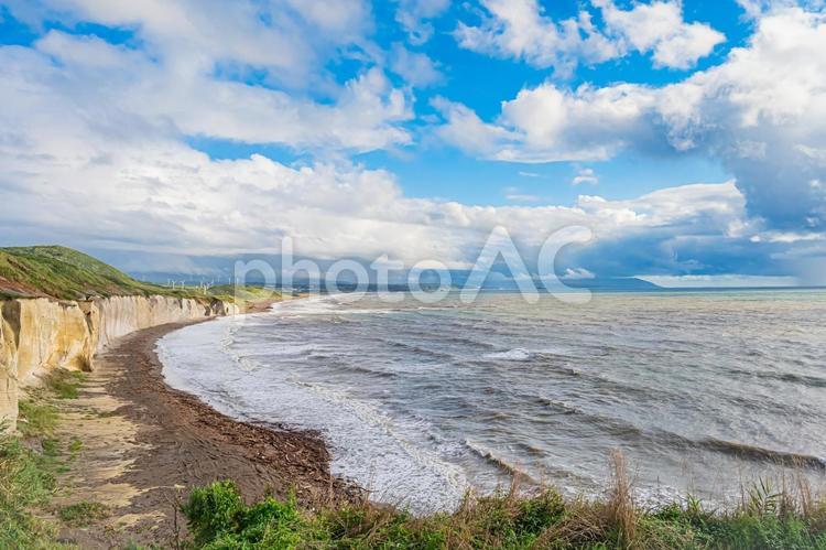 北海道　滝瀬海岸　シラフラの風景 北海道,滝瀬海岸,滝瀬の写真素材