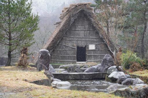 《岐阜県》白川郷 合掌造り 岐阜県,白川郷,白川村の写真素材