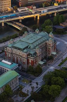 都市景観 都市景観 ステーションワン,淀屋橋,大阪の写真素材