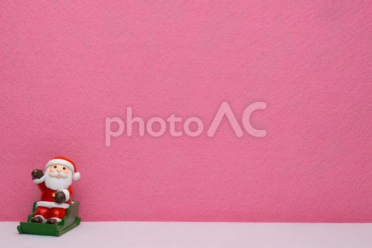 サンタクロースとクリスマスの背景 クリスマス,サンタクロース,背景の写真素材