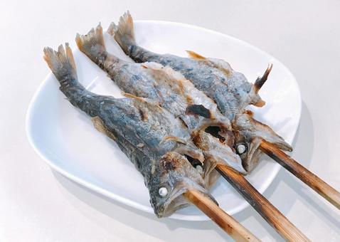 アマゴ塩焼き アマゴ塩焼き アマゴ,サツキマス,幻の高級魚の写真素材