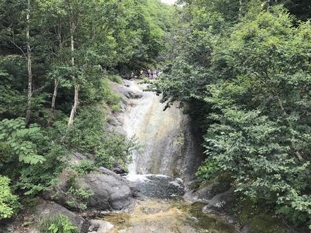カムイワッカ湯の滝 カムイワッカ湯の滝 カムイワッカ,湯の滝,北海道の写真素材