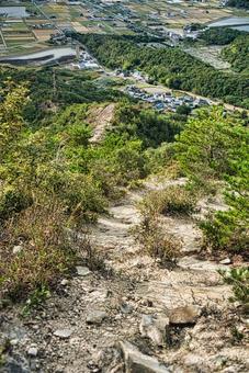 高御位山 播磨平野,山岳,平野の写真素材