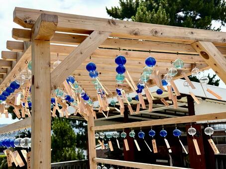亀山八幡宮　風鈴祭り 唐戸,下関,亀山八幡宮の写真素材