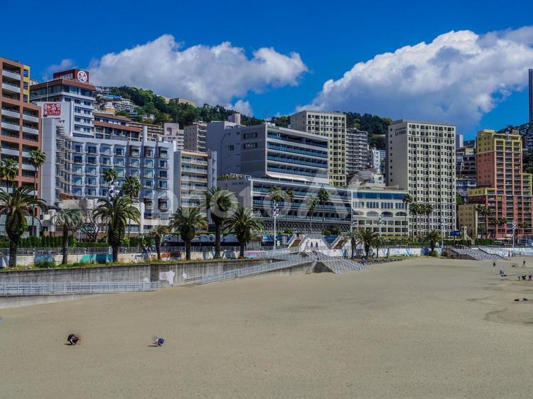 【静岡県】熱海市・熱海サンビーチ 静岡県,熱海市,熱海サンビーチの写真素材
