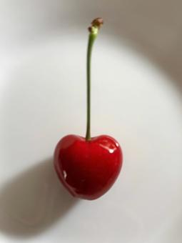 Photo, cherry, heart, red, 