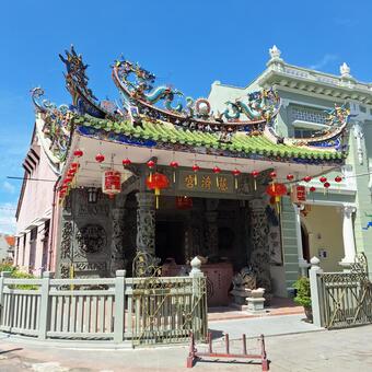 ペナン島の街並み　マレーシア 風景,街並み,ペナン島の写真素材