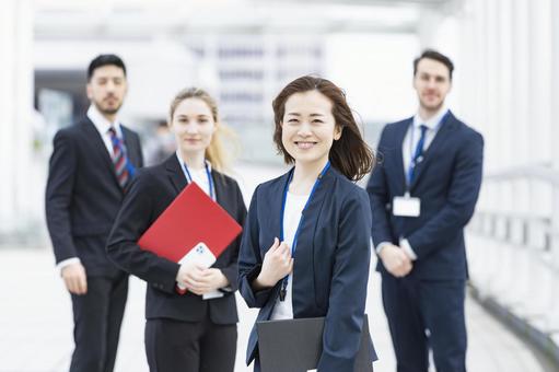 International business team, negocios, hombres y mujeres, escena de negocios, JPG