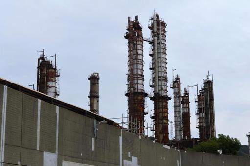 工業地帯のイメージ　工場の煙突 工業地帯,工業,工場の写真素材