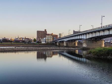 【岐阜県】岐阜市・長良川 長良川,長良橋,岐阜市の写真素材