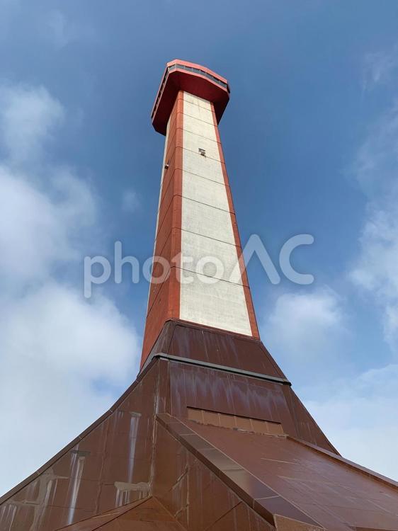 稚内百年記念塔 稚内,塔,青空の写真素材