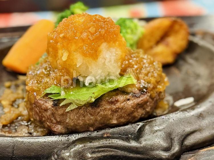 和風おろしハンバーグ ハンバーグ,和風,大根おろしの写真素材