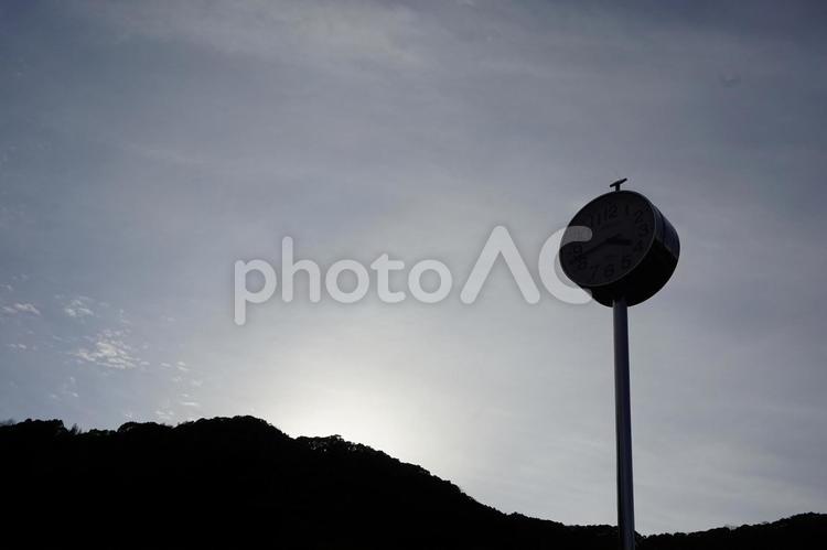 夕暮れ 夕暮れ,シルエット,夕方の写真素材