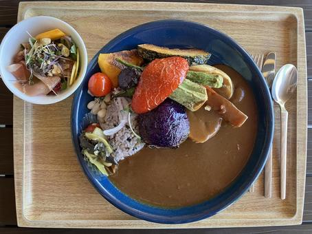 カレーランチ カレーランチ ランチ,ワンプレート,食事の写真素材